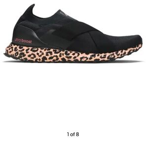 New no box Adidas Ultraboost women’s size 5 slip on black and leopard